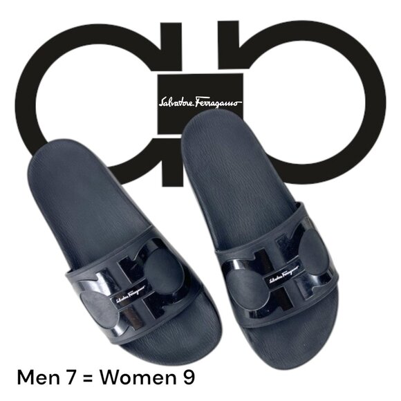Groove Slide Sandals by Salvatore Ferragamo main image 7
